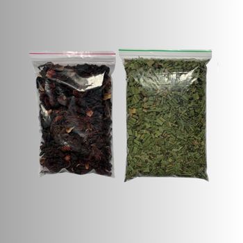 Kit Chá Desinchá: Cavalinha + Hibisco 100g Cada